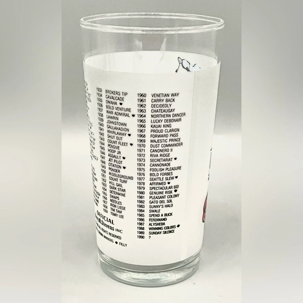 𝅺Vintage Official 116th Kentucky Derby Mint Julep Glass Churchill Downs 1990